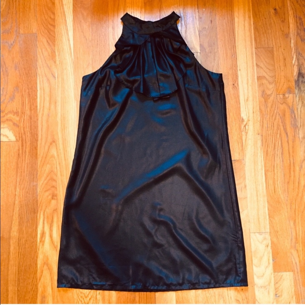 Vero Moda Shiny Black Dress with High Neck